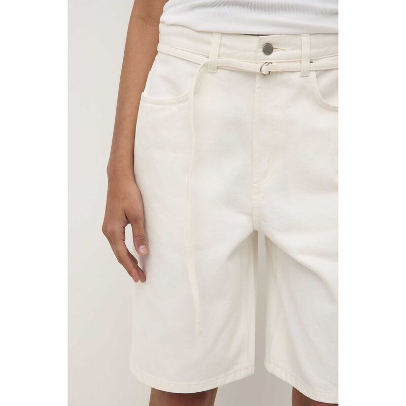 Assembly Label Loose Fit Long Denim Short Vintage White image number 2